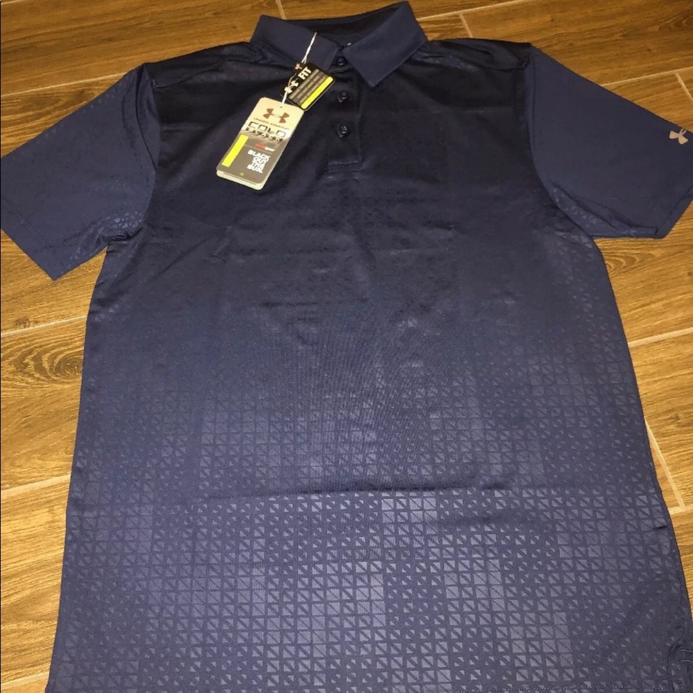 Under armour cold-black Golf Polo Small NWT